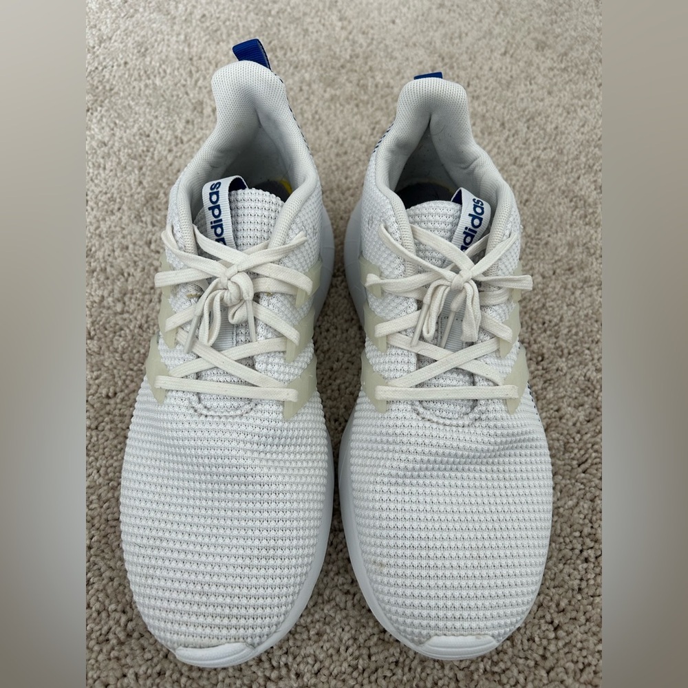 Adidas Lite Racer Adapt 7.0 White Blue Sneakers Men’s 9.5